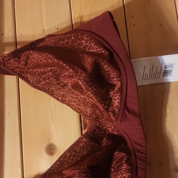 Knix Gossamer Lace Bra Size Medium NEW Dark Cherry - Picture 3 of 6